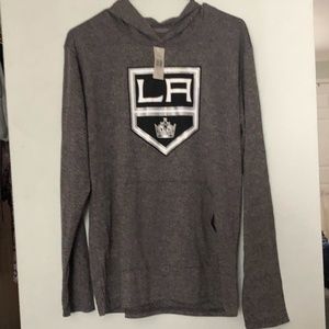 Los Angeles Kings Hockey Grey Pullover Hoodie Size M - NEW